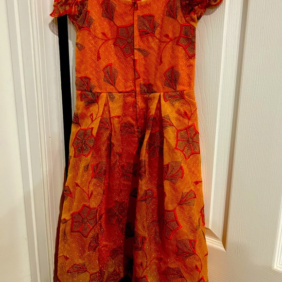 VTG African Nigerian French Lace Embroidered Dress Girl - Picture 6 of 7